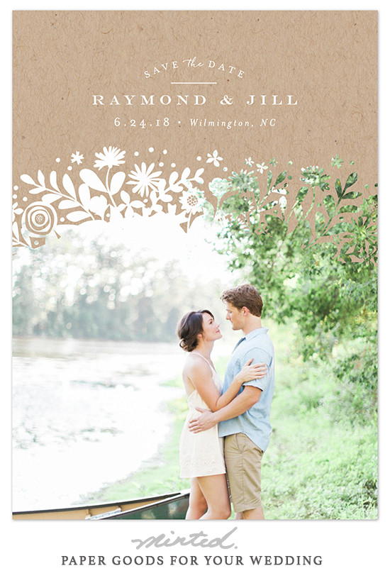 super cute photo card save the dates from @minted