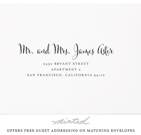 Free addressing from @minted