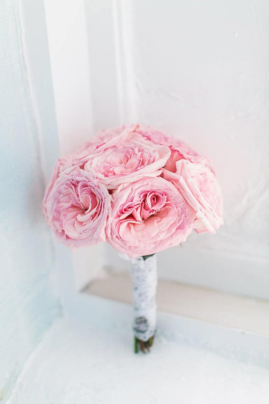 pink rose bouquet @weddingchicks