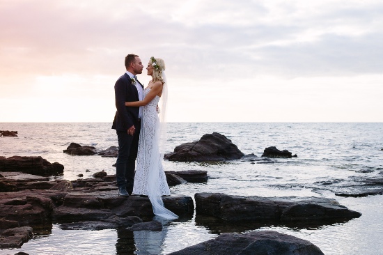green-and-white-organic-beach-wedding