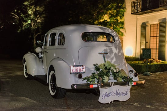 wedding getaway car @weddingchicks
