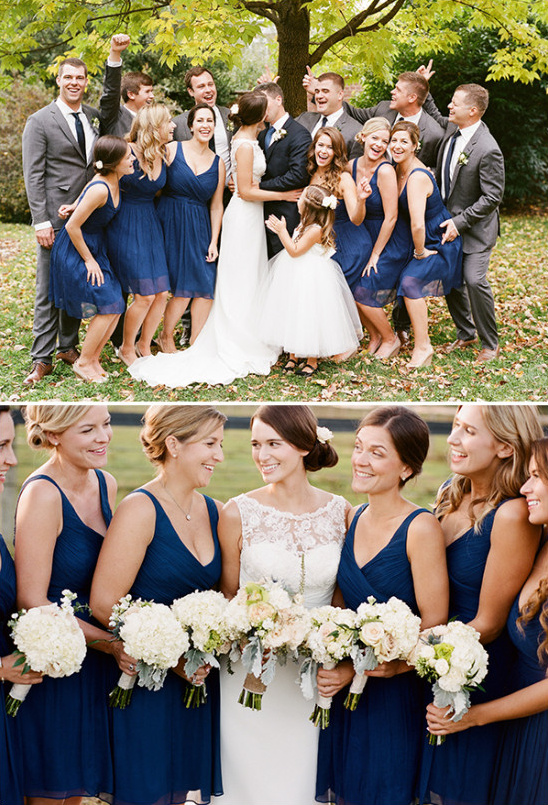 grey and blue wedding party @weddingchicks