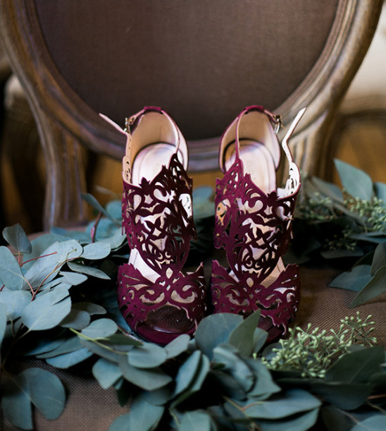 burgundy laser cut wedding shoes wedding chicks