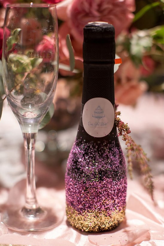 glitter champagne @weddingchicks