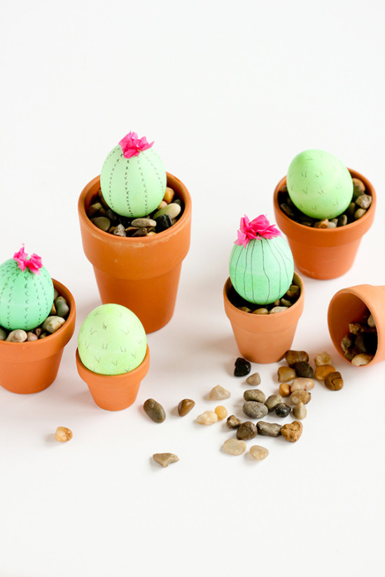 Cactus Easter Eggs