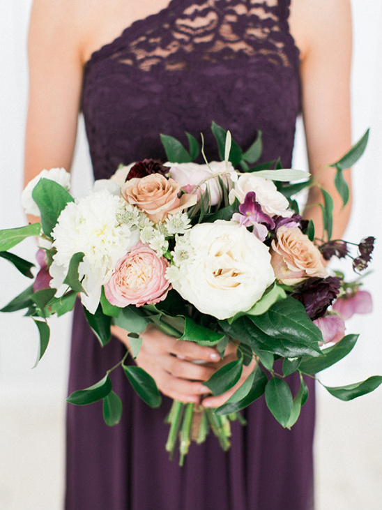 romantic bridesmaid bouquet