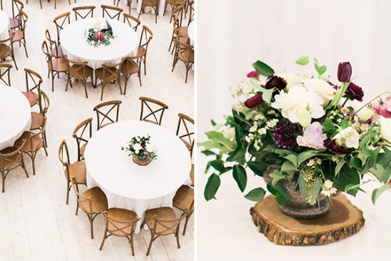 circular wedding reception tables
