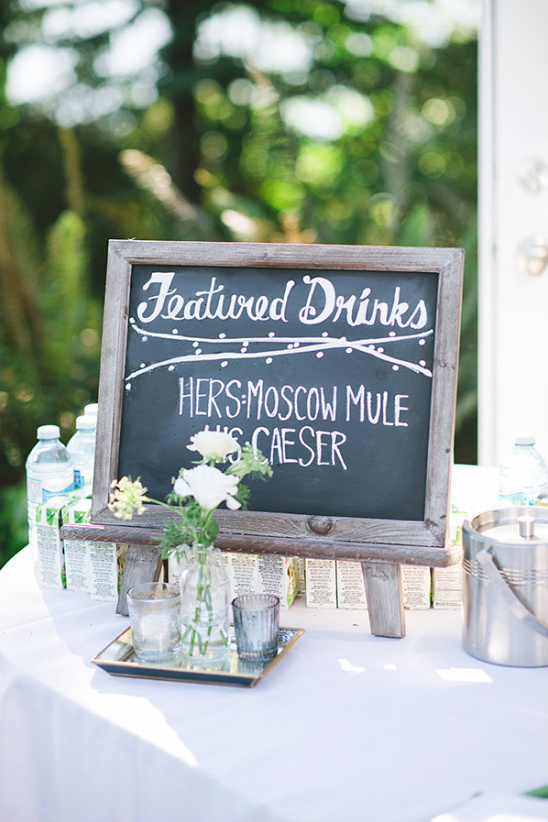 wedding drink signs @weddingchicks