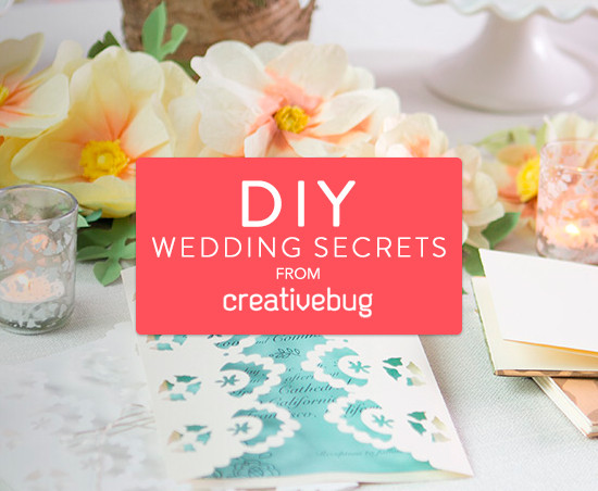 DIY Wedding Secrets from Creativebug invitation floral