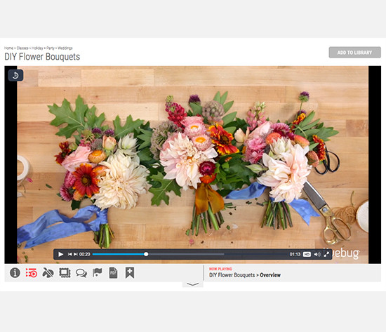 DIY flower wedding bouquet