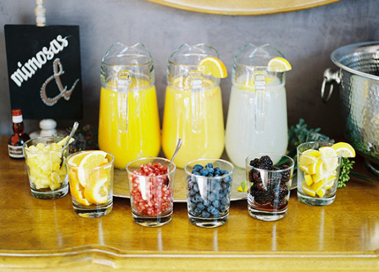 mimosa bar @weddingchicks