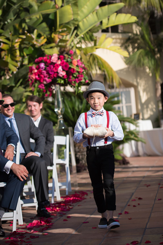 Cute ring bearer outfit with hat