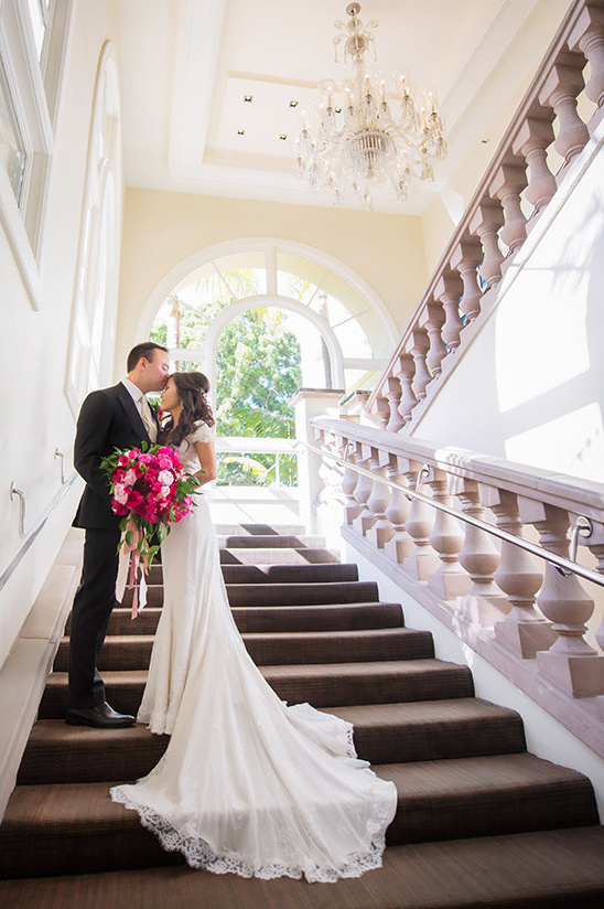 Glam Shades of Pink Wedding