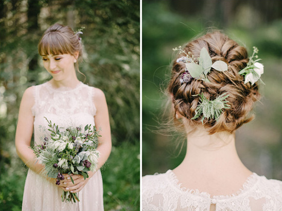 beautiful bridesmaid style with flowers