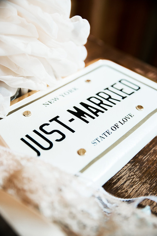 just married wedding purse