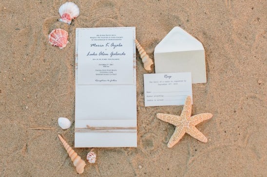 beach invitations @weddingchicks