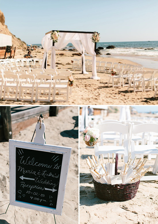 beach wedding ceremony @weddingchicks