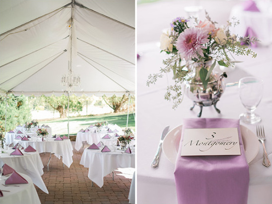 purple wedding reception ideas