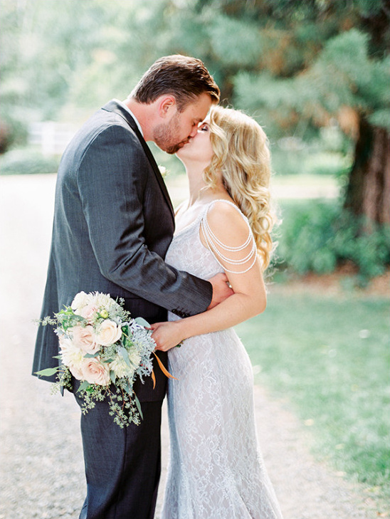 Pretty Blush And Purple Wedding