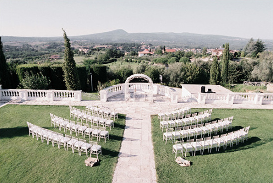 italian garden wedding ceremony
