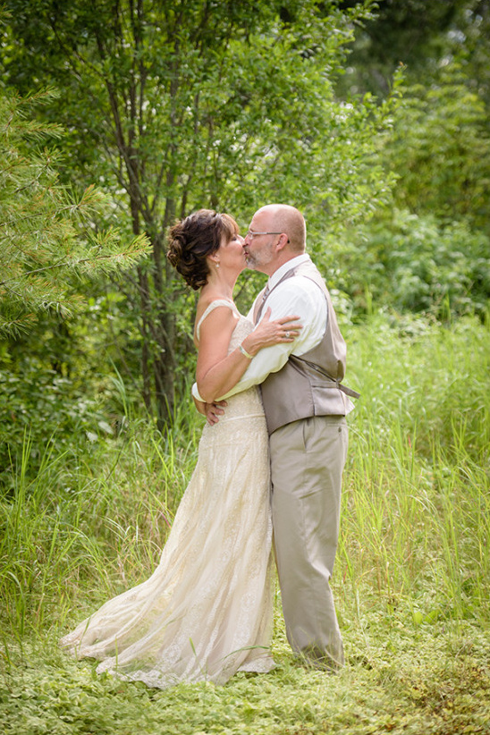 Red And Gold Family Farm Vow Renewal