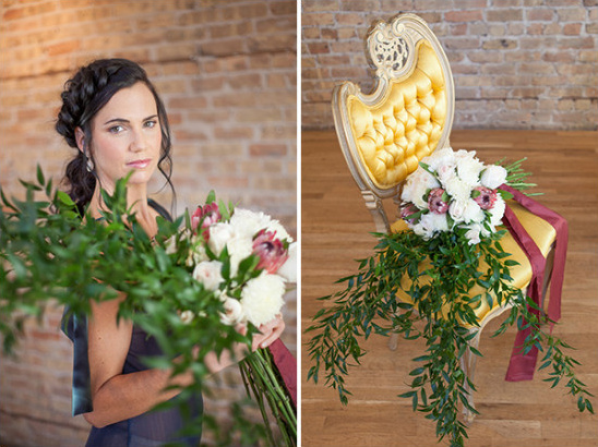cascading bouquet