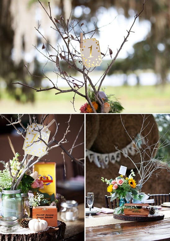 rustic organic table number