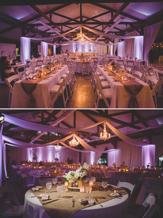 Glam wedding reception decor and lighting ideas