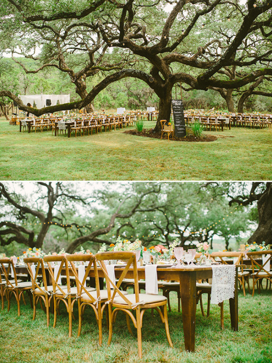 outdoor wedding reception layout