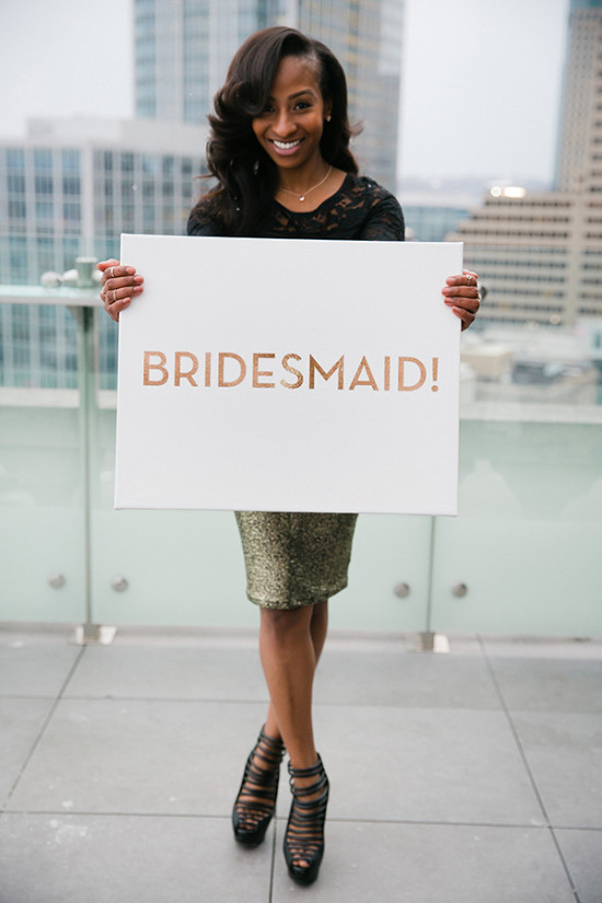 bridesmaid sign