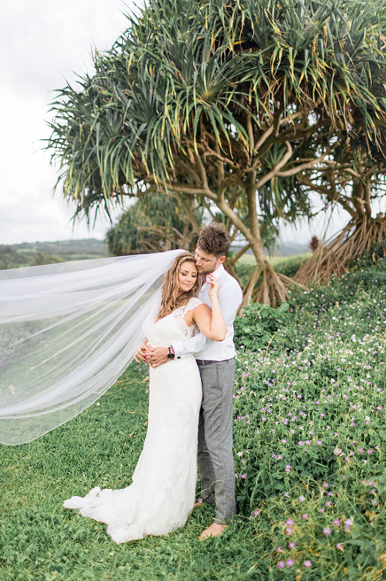 Tropical Hawaiian Beach Wedding