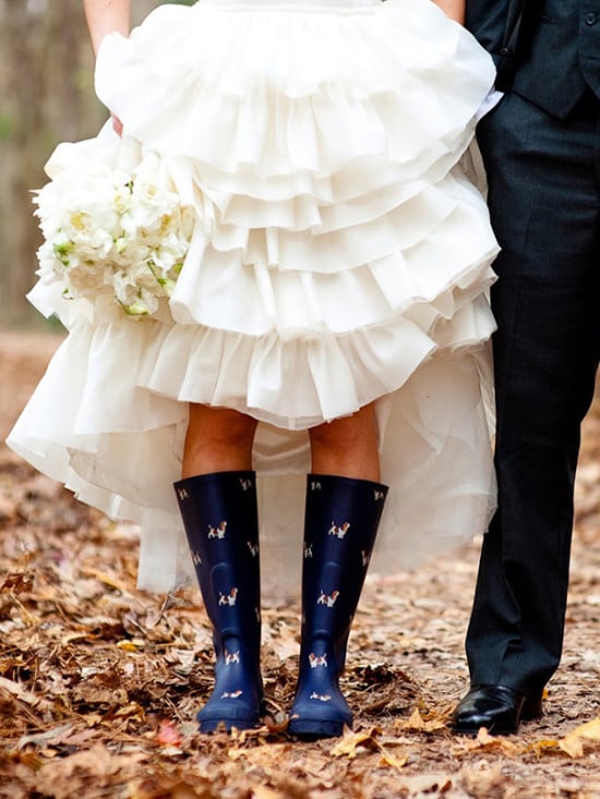 rain boots wedding