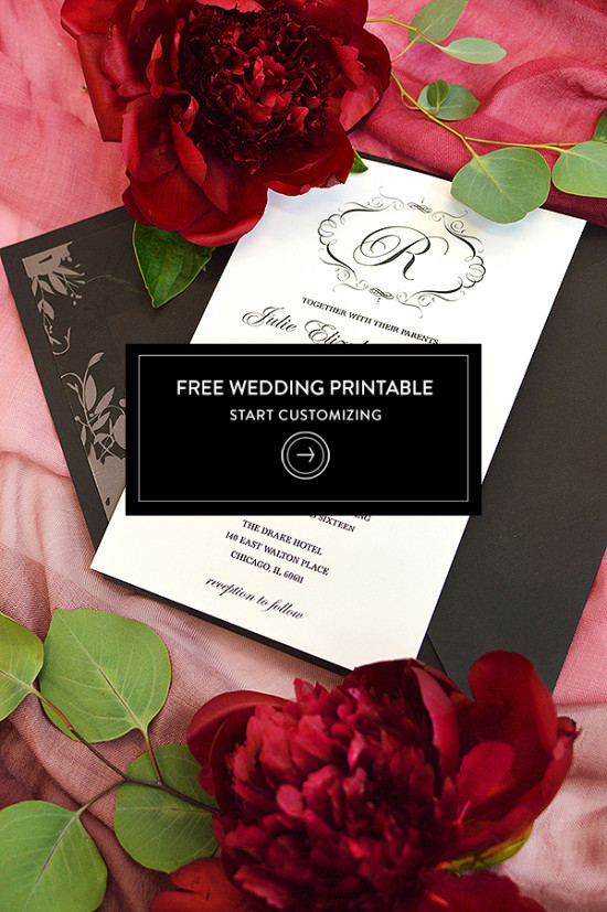 Free Elegant Wedding Invitation