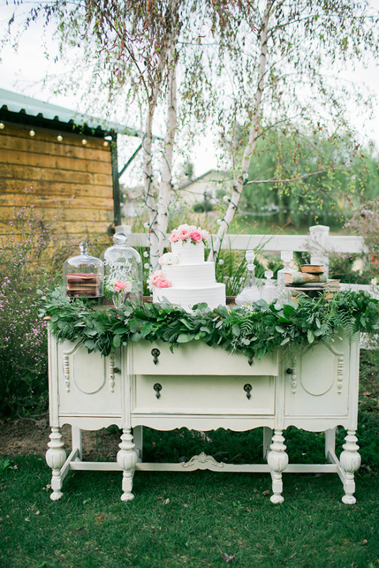 dreamy fairy tale wedding cake table