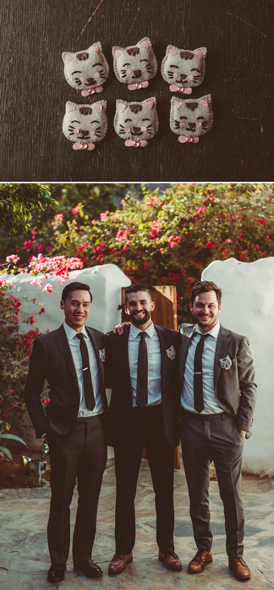 groomsmen with adorable boutonnieres