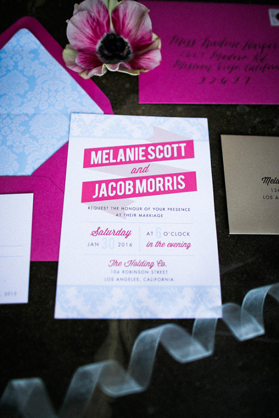 fun pink wedding invites