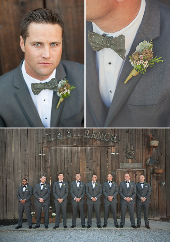 deep gray groom suit
