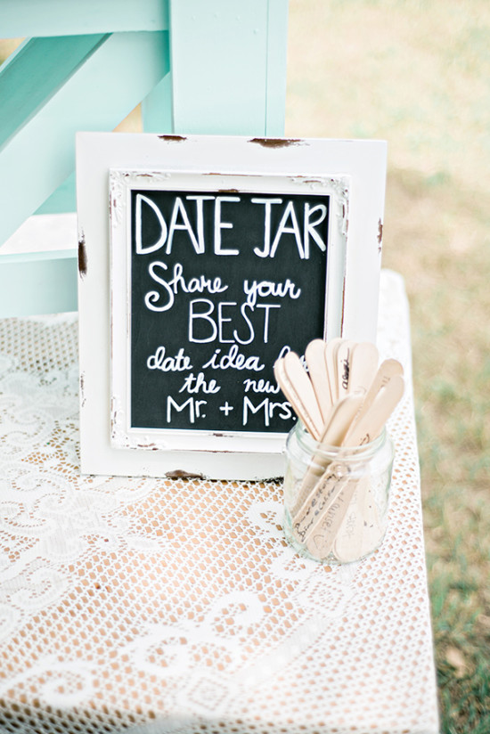 date jar wedding guestbook idea