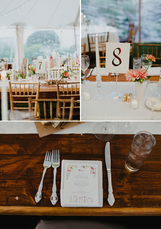 wedding reception table numbers