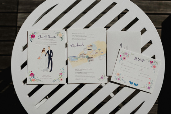 custom wedding invitations and rsvp