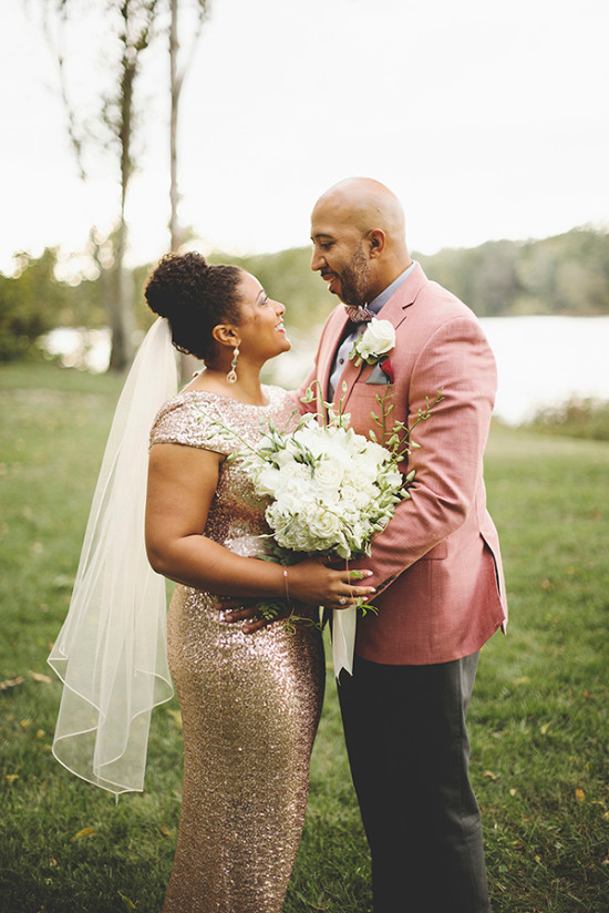 Rose Gold And Blush Intimate Wedding