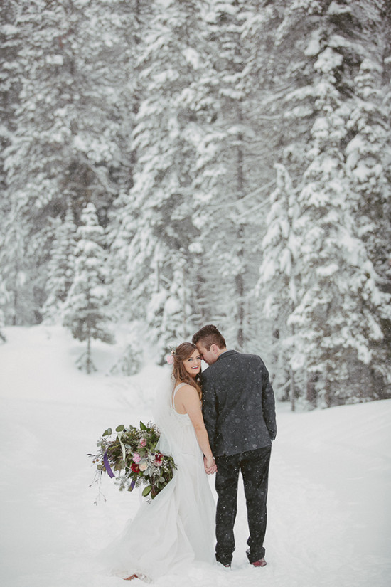 Rustic Tamarack Winter Wedding