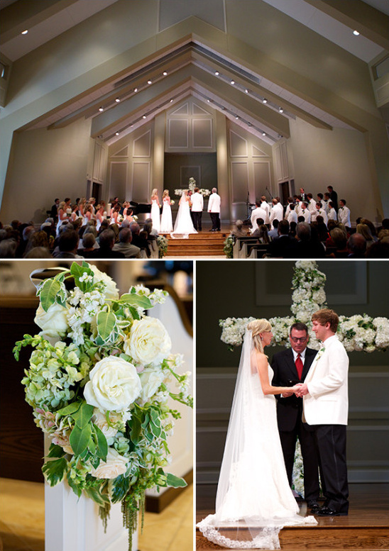 Church wedding reception details