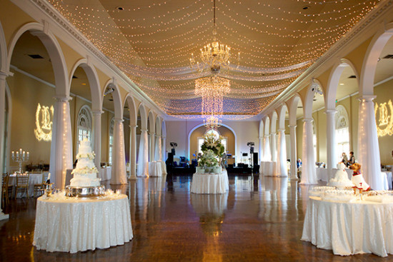 Wedding reception space and lighting idea