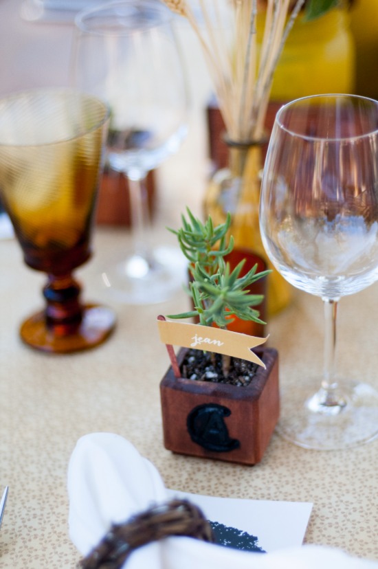 yellow-and-brown-diy-wedding