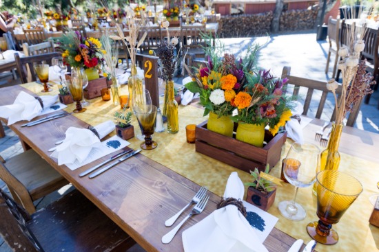 yellow-and-brown-diy-wedding