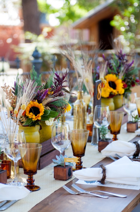 yellow-and-brown-diy-wedding