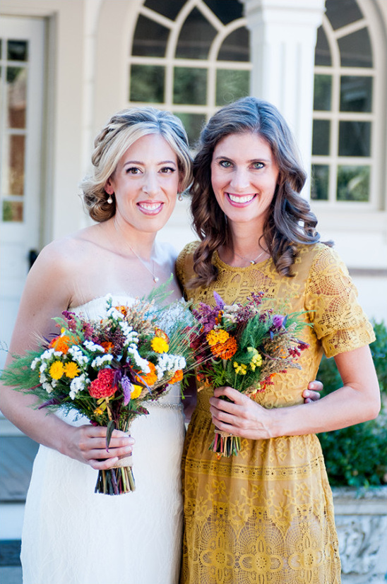 Yellow And Brown DIY Wedding