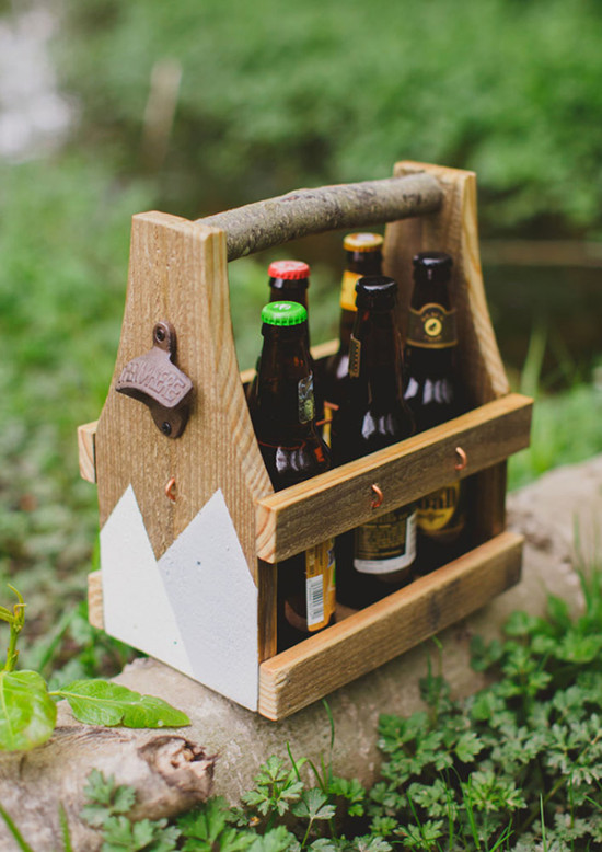 etsy groomsmen gift idea beer caddy