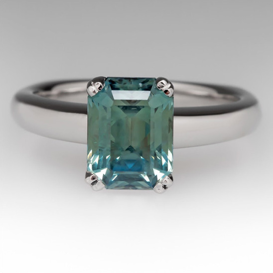montana blue green sapphire ring